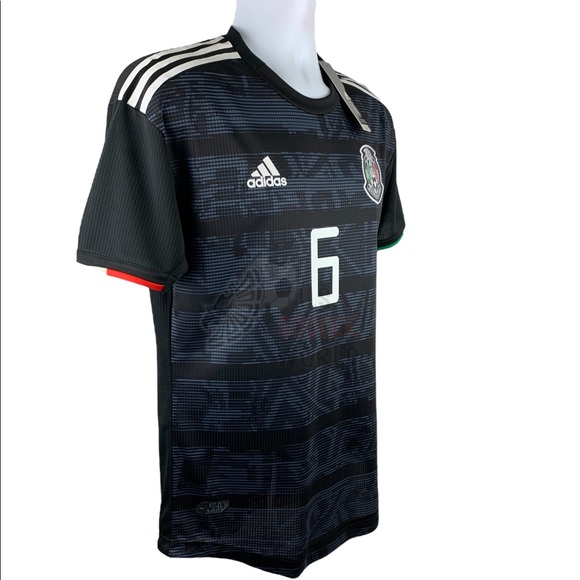 Jonathan dos Santos #6 Mexico Home Authentic Mens Soccer Jersey World Cup - Picture 7 of 11